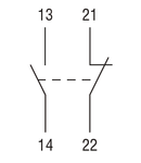 ADD-ON Contact auxiliar. FRONT MOUNT 1NO+1NC