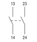 ADD-ON Contact auxiliar. FRONT MOUNT 2NO