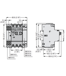 ADD-ON Contact auxiliar. SIDE MOUNT CONTACTS FOR THERMAL AND MAGNETIC TRIPPING INDICATION 1NO+1NC