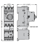 RIGID SM1 BREAKER-CONTACTOR CONNECTION. FOR MOTOR PROTECTION BREAKER SM1R... WITH BG...MINI-CONTACTORS