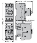 RIGID SM1 BREAKER-CONTACTOR CONNECTION. FOR MOTOR PROTECTION BREAKER SM1R... WITH BF26...38A CONTACTORS