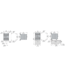 Contactor tripolar, Curent lucru (AC3) = 6A, AC bobina 50/60HZ, 24VAC, 1NC Contact auxiliar