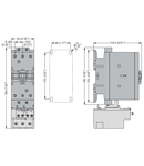 Contactor tripolar, Curent lucru (AC3) = 40A, AC/DC bobina, 20...48VAC/DC