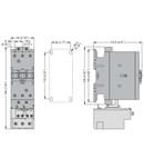 Contactor tripolar, Curent lucru (AC3) = 65A, AC bobina 60HZ, 24VAC