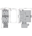 Contactor tripolar, Curent lucru (AC3) = 95A, AC/DC bobina, 20...48VAC/DC