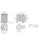 Contactor tripolar, Curent lucru (AC3) = 110A, AC/DC bobina, PREDISPOSED FOR MECHANICAL LATCH (G495), 24VAC/DC