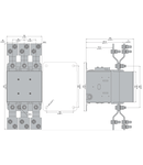 Contactor tripolar, Intensitate curent lucu (AC1) = 1000A, AC/DC bobina, 110…125VAC/DC