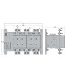 Contactor tripolar, Intensitate curent lucu (AC1) = 1250A, AC/DC bobina, 110…125VAC/DC