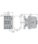 Contactor tetrapolar, Intensitate curent lucu (AC1) = 45A, AC bobina 50/60HZ, 24VAC, 4NC