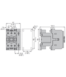 Contactor tetrapolar, Intensitate curent lucu (AC1) = 56A, DC bobina, 12VDC, 2NO AND 2NC