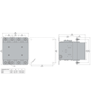 Contactor tetrapolar, Intensitate curent lucu (AC1) = 700A, AC/DC bobina, 110…125VAC/DC