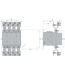 Contactor tetrapolar, Intensitate curent lucu (AC1) = 1000A, AC/DC bobina, 110…125VAC/DC