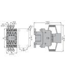 Contactor pentru baterii de compensarea factorului de putere, BFK TYPE (rezistor inclus), Tensiune maxima de lucru 400V = 7.5KVAR, 24VAC 50/60HZ