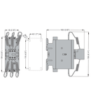 Contactor pentru baterii de compensarea factorului de putere, BFK TYPE (rezistor inclus), Tensiune maxima de lucru 400V = 40KVAR, 24VAC 50/60HZ