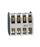 Contact auxiliar. FASTON TERMINALS, FOR BG SERIES MINI-CONTACTORS, 2NC