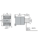 QUICK CONNECT SURGE SUPPRESSOR, FOR BG SERIES MINI-CONTACTORS, ≤48VAC/DC (VARISTOR)