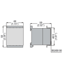 MODULAR SHROUD, FOR BG SERIES MINI-CONTACTORS, RAISES PROTECTION TO IEC IP40 W/CONSUMER BOARDS