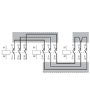 RIGID CONNECTING KIT, FOR BG SERIES MINI-CONTACTORS, FOR STAR-DELTA STARTER COMPOSED BY 3-CONTACTOR COMBINATION OF BG TYPES (LINE-STAR-DELTA)