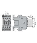 Contact auxiliar FOR FRONT LATERAL MOUNTING. FASTON TERMINALS, FOR BF SERIES CONTACTORS, 1NO OR 1NC REVERSIBLE