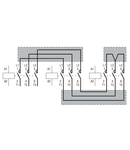 RIGID CONNECTING KITS FOR STAR-DELTA STARTERS, pentru contactori BF26-BF38 (LINE-DELTA) AND BF09-BF25 (STAR)