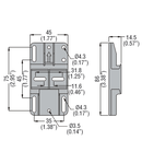 UNIVERSAL BASE TO SCREW FIX BF09-BF38 CONTACTORS