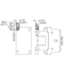 SCREW FIXING BRACKETS FOR BF09-BF38 CONTACTORS