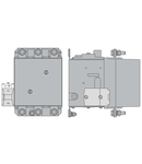 CONTACT BLOCK ADAPTER, FOR B SERIES CONTACTORS, TO FIT Contact auxiliarS BFX10, G484, G485, G486 AND G487 TYPES, ON B115-B630 1000 CONTACTORS