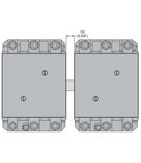 Interblocaj mecanic, FOR B SERIES CONTACTORS, SIDE BY SIDE
