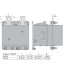 2 POLE BARS FOR PARALLEL ARRANGEMENT, FOR B115-B145-B180