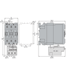 Contactor tripolar, Curent lucru (AC3) = 110A, DC bobina, 110VDC