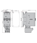 Releu termic protectie motor, eroare lipsa faza, fazare . tripolar,resetare manuala. Montaj direct pe BF95 - BF150 CONTACTORS, 70...95A