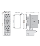 Releu termic protectie motor, eroare lipsa faza, fazare . tripolar, resetare automata. Montaj direct pe BF40 - BF94 CONTACTORS, 20...33A