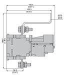 SET OF LINKS FOR DIRECT CONTACTOR MOUNTING, FOR RELAY RF…420 ON CONTACTOR B145-B180