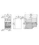 INDEPENDENT MOUNTING SCREW FIXING OR 35MM DIN RAIL MOUNTING, FOR RELAY RF38