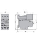 Releu termic electronic, eroare lipsa faza, fazare . tripolar, Resetare automata sau manauala, 0,4...2A