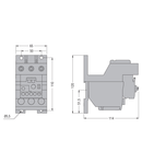 Releu termic electronic, eroare lipsa faza, fazare . tripolar, Resetare automata sau manauala, INDEPENDENT MOUNTING, 22...110A