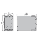 THERMISTOR PROTECTION RELAY, 110VAC