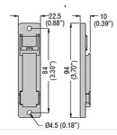 ADAPTER FOR SCREW FIXING OF DRPT RELAY ON MOUNTING PLATE