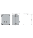 Demaror pornire directa, in carcasa cu releu termic inclus, cu buton start/stop , WITH BF38/BF50/BF65/BF80/BF95 CONTACTOR, 38A MAX (18.5KW AT 400V), IP65. CONTACTOR bobina tensiune 400VAC 50/60HZ