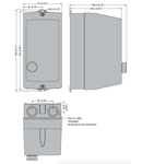 Demaror pornire directa, in carcasa cu releu termic inclus, cu buton reste, WITH BF25/BF32 CONTACTOR, 23A MAX (11KW AT 400V), IP65. CONTACTOR bobina tensiune 230VAC 50/60HZ