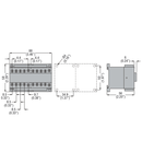 Ansamblu contactori pentru inversare de sens, AC bobina, interblocaj mecanic exterior cu auxiliar semnalizare , 9A AC3 IN AC, 4KW. bobina tensiune 24VAC 60HZ