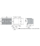 Ansamblu contactori pentru inversare de sens, AC bobina, BUILT-IN INTERLOCK ONLY WITH REAR PCB SOLDER PINS, 9A AC3 IN AC, 4KW. bobina tensiune 24VAC 50/60HZ