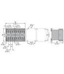 CHANGEOVER CONTACTOR ASSEMBLY, AC bobina, BUILT-IN INTERLOCK ONLY, 20A AC1 IN AC. bobina tensiune 24VAC 50/60HZ