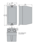 Cutie metalica goala, fara butoanele exterioare, FOR BG06, BG09, BG12 CONTACTORS