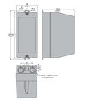 Cutie metalica goala, fara butoanele exterioare, FOR BF09A, BF12A, BF18A CONTACTORS