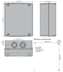 Cutie metalica goala, fara butoanele exterioare, FOR BG, BF09A…BF25A CONTACTORS