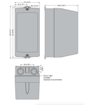 Cutie metalica goala, fara butoanele exterioare, FOR BF25A, BF26A, BF32A CONTACTORS