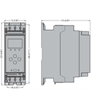 SOFT STARTER, ADXL… TYPE, cu releu by-pass integrat. AUXILIARY SUPPLY 100...240VAC. RATED OPERATIONAL tensiune 208...600VAC, 18A