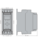 SOFT STARTER, ADXL… TYPE, cu releu by-pass integrat. AUXILIARY SUPPLY 100...240VAC. RATED OPERATIONAL tensiune 208...600VAC, 75A