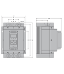 SOFT STARTER, ADXL… TYPE, cu releu by-pass integrat. AUXILIARY SUPPLY 100...240VAC. RATED OPERATIONAL tensiune 208...600VAC, 135A